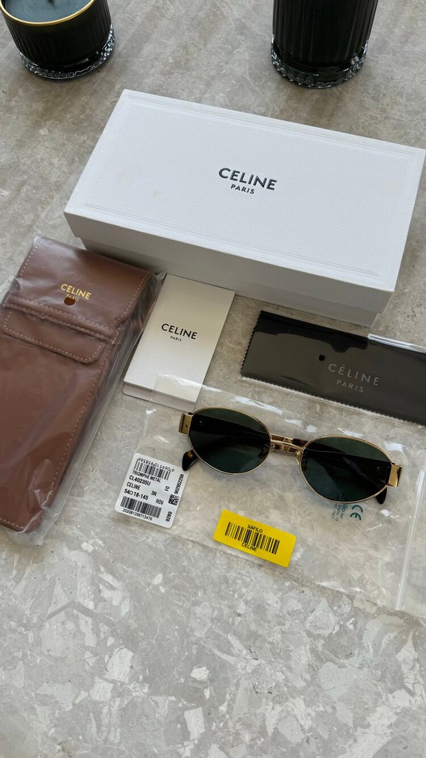 Celine oval güneş gözlüğü - Görsel 3