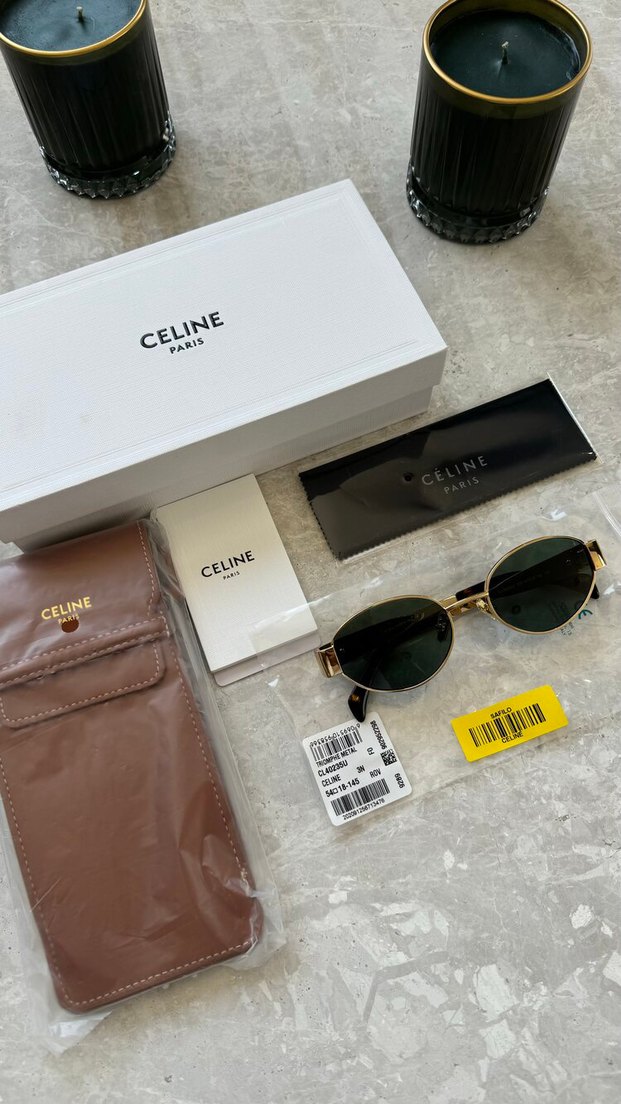 Celine oval güneş gözlüğü - Görsel 4
