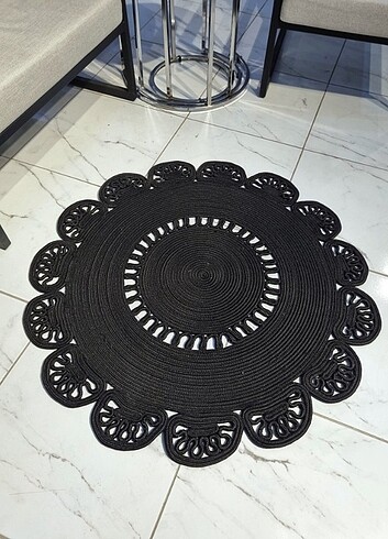 Beden 80x80 Doğal Jüt kilim paspas