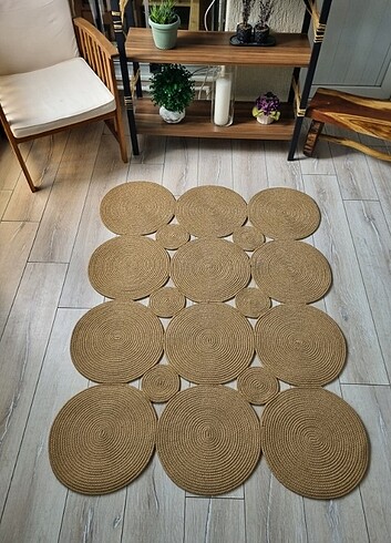 Özel Fiyat 100x150 Doğal Jüt Halat kilim 