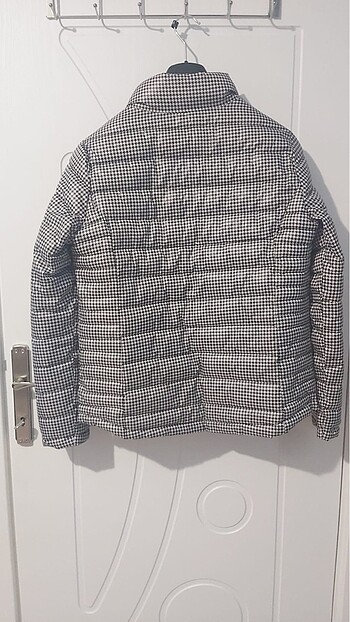 40 Beden gri Renk Şişme Mont