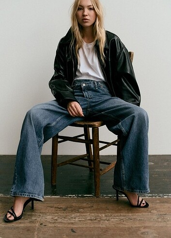 Zara Zara bomber deri ceket