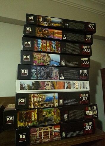 1000 parça puzzle 9 adet