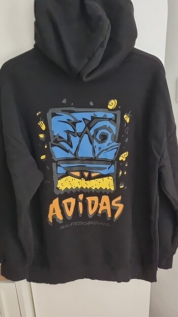 Adidas baskılı kapüşonlu sweat