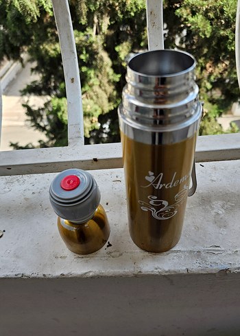 Parlak Kahverengi  Termos - Görsel 3