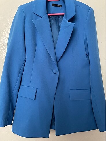 Mavi blazer ceket
