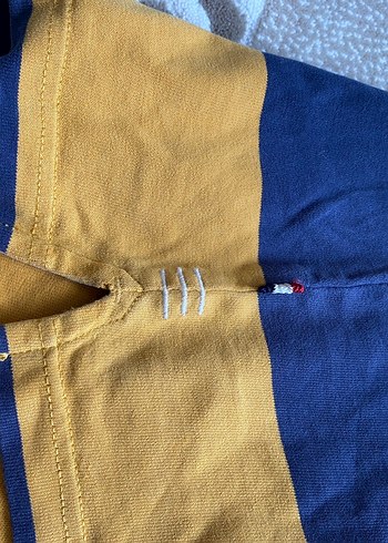 U.S. Polo Uzun Kollu Lacivert Sarı Tişört - Görsel 5