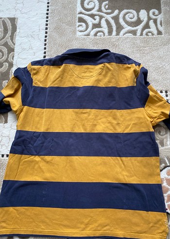 U.S. Polo Uzun Kollu Lacivert Sarı Tişört - Görsel 2