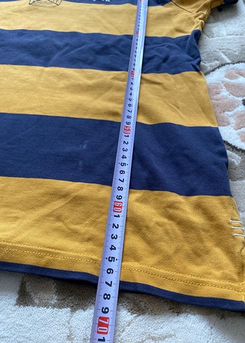 U.S. Polo Uzun Kollu Lacivert Sarı Tişört - Görsel 8