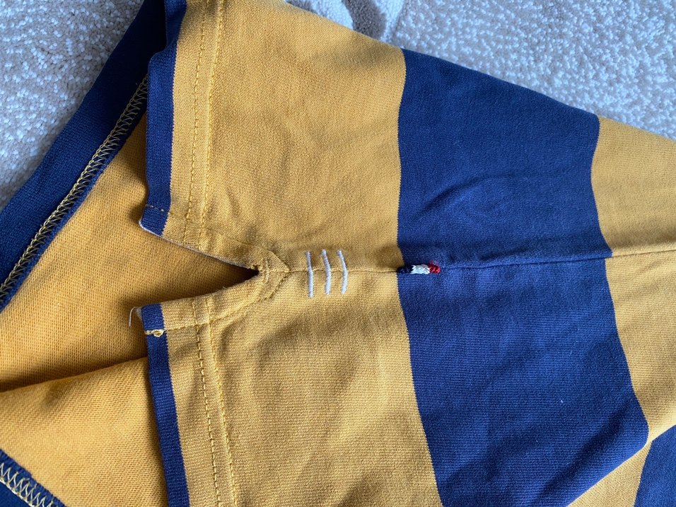 U.S. Polo Uzun Kollu Lacivert Sarı Tişört - Görsel 5