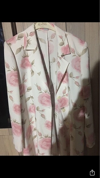Amerikan Vintage Desenli blazer ceket