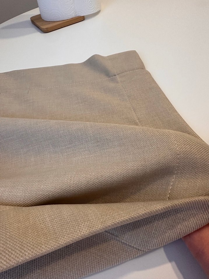 Bej 4 parça fon perde - Görsel 3