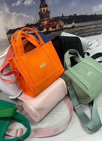 Mango Mini kanvas çanta