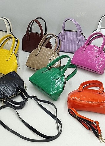 Mango Pembe renk mini croco