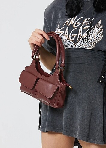 Stradivarius Bordo renk