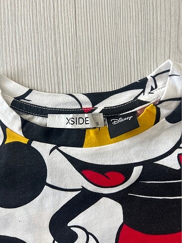 s Beden Lc Waikiki Kadın Mickey Mouse crop tişört S
