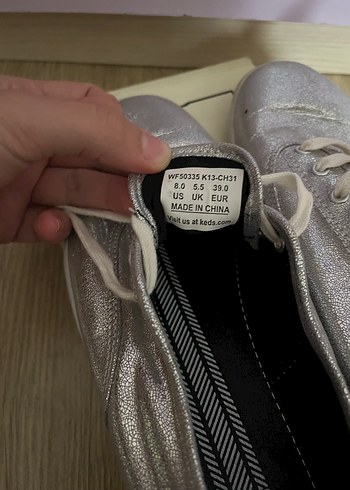 Keds Keds Gri Parlak Kadın Spor Ayakkabı
