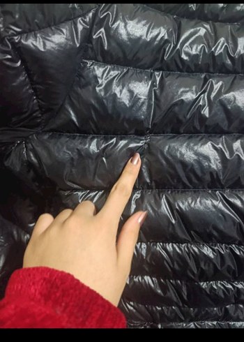 Siyah Fermuarlı Kışlık Mont - Görsel 8