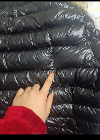 Siyah Fermuarlı Kışlık Mont - Görsel 7