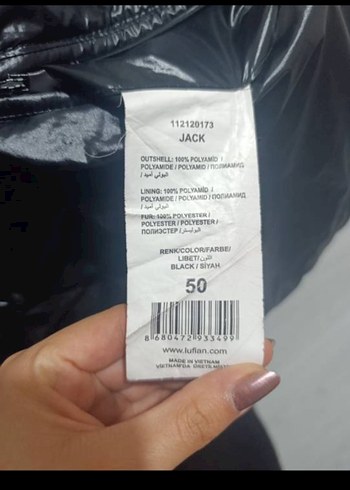 Siyah Fermuarlı Kışlık Mont - Görsel 9