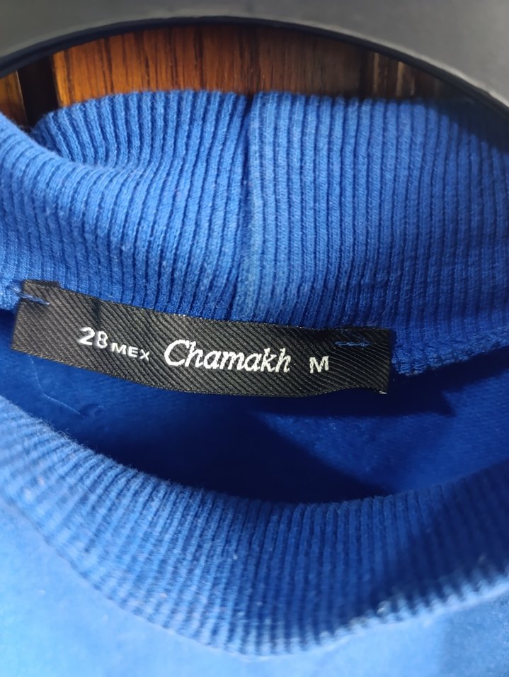 Mavi Oversize Kadın Sweatshirt - Görsel 3