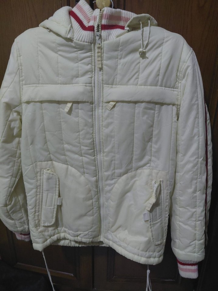 Beyaz Kadın Streetwear Polar Ceket - Görsel 2