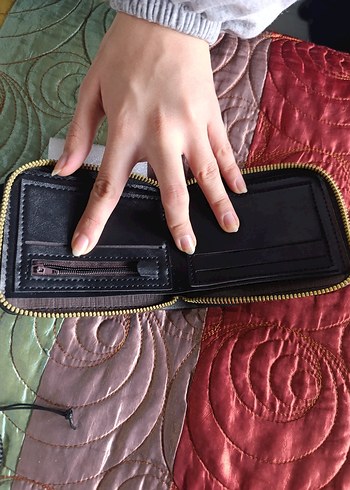 Fermuarlı deri cüzdan - Görsel 2