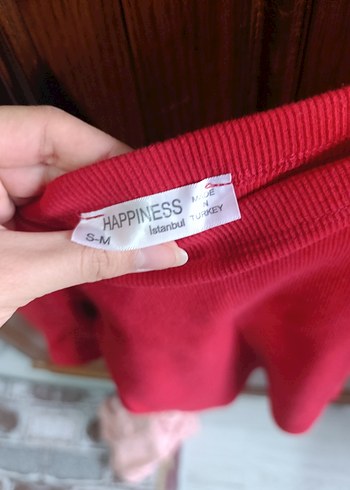 Kısa Kollu Kırmızı Mini Bluz - Görsel 3