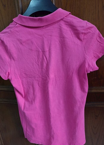 Kız Çocuk Pembe Polo Tişört - Görsel 2