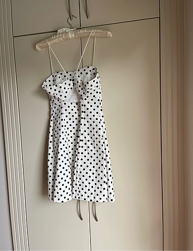 Zara Zara puantiyeli mini elbise