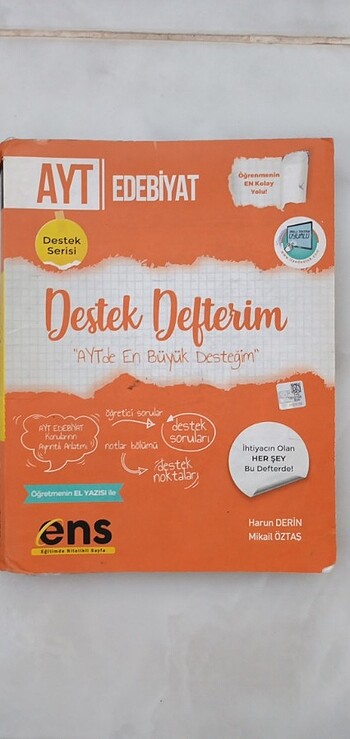 ENS yayınları AYT Edebiyat Destek Defterim 