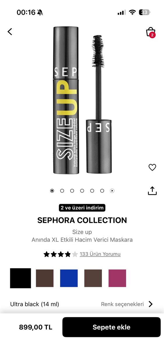 Sephora Maskara - Size Up - Görsel 2