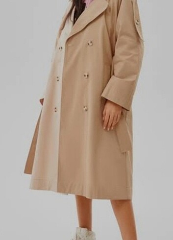 xs Beden Bershka trençkot 