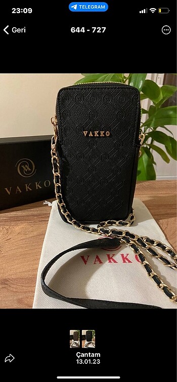 Vakko telefonluk siyah