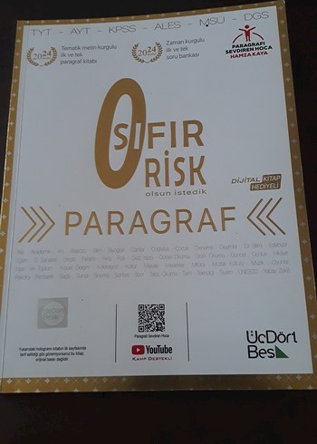 345 Sıfır Risk Paragraf Kitabı