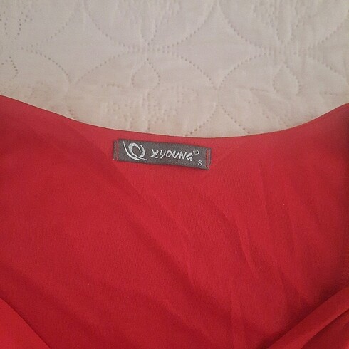 KIRMIZI RENK, PAYET ESNEK KUMAŞ, COK KULLANIŞLI ELBİSE - Görsel 11