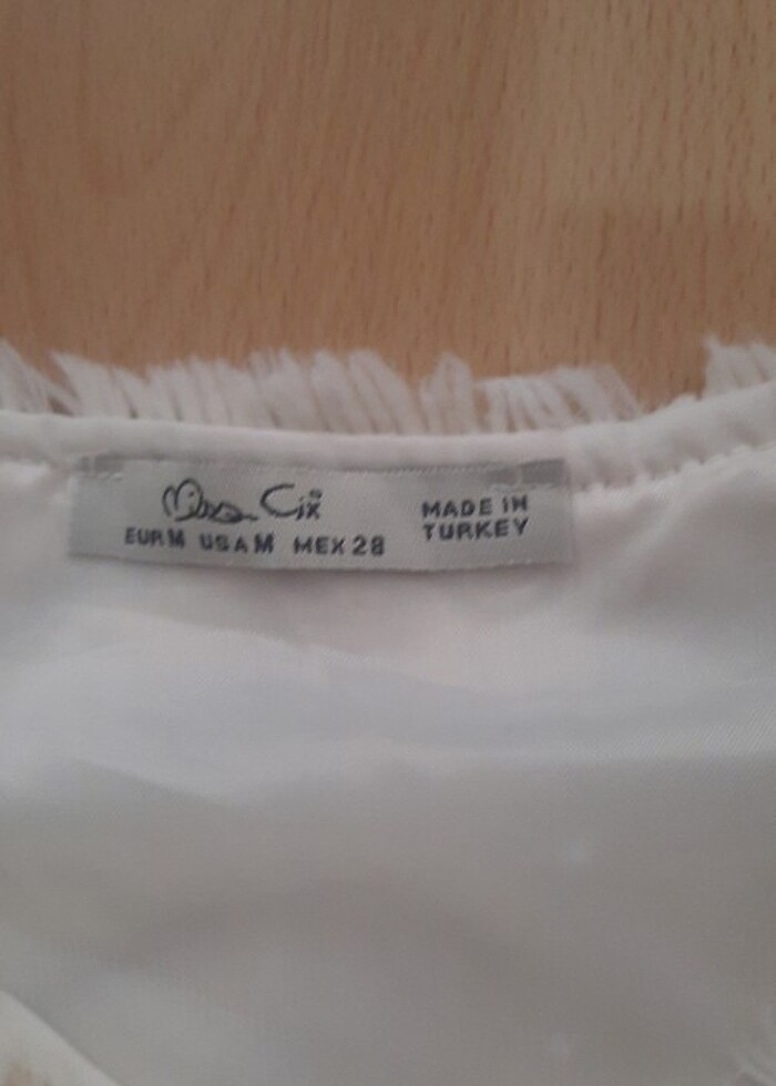 ÖN ve ARKA PELUŞ ve YANLARI  KUMAŞ KREM RENK YELEK, - Görsel 4