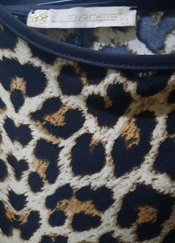 LEOPAR LİKRALI DİZ ÜSTÜ ŞIK ELBİSE  - Görsel 5