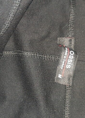 OASIS SİYAH YANLARI TRANSPARAN TÜL TAYT KIŞLIK M BEDEN, sayılı g - Görsel 6