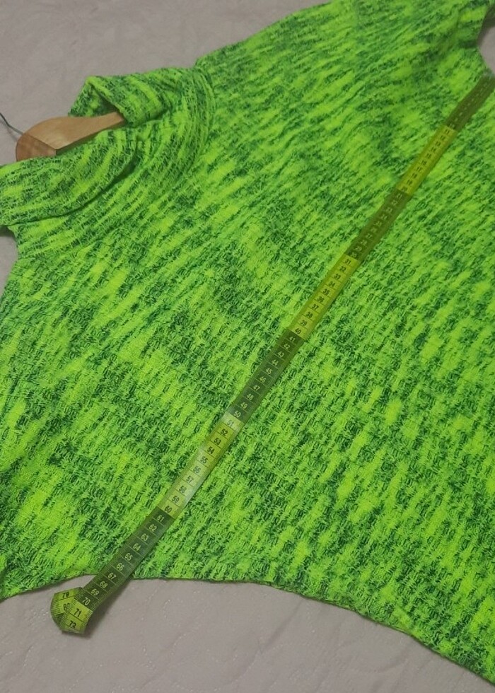 Fistik Yeşili tiriko kazak m/L beden - Görsel 2