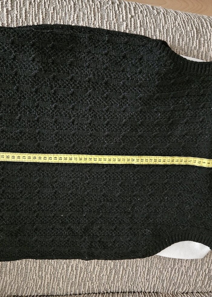 Siyah bayan yelek M L beden  - Görsel 2