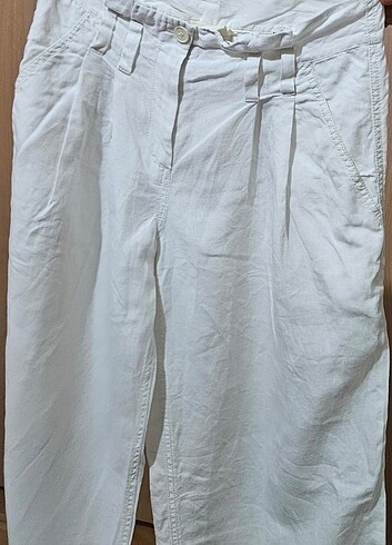 DKNY pure KETEN PANTOLON BEYAZ ORJİNAL     - Görsel 5