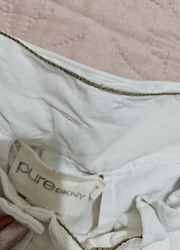 DKNY pure KETEN PANTOLON BEYAZ ORJİNAL     - Görsel 6