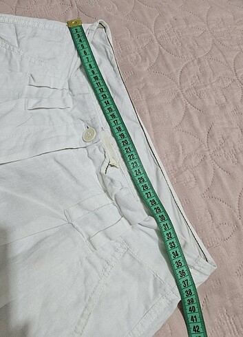 DKNY pure KETEN PANTOLON BEYAZ ORJİNAL     - Görsel 9