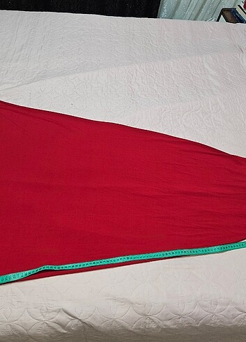 kırmızı boncuk pul ısleme abiye elbise 38 beden  - Görsel 12