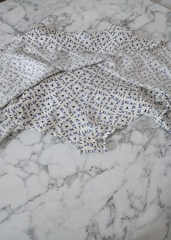 şortlu Pileli Beyaz Mini Etek boy 40 cm kumaşı harika - Görsel 4