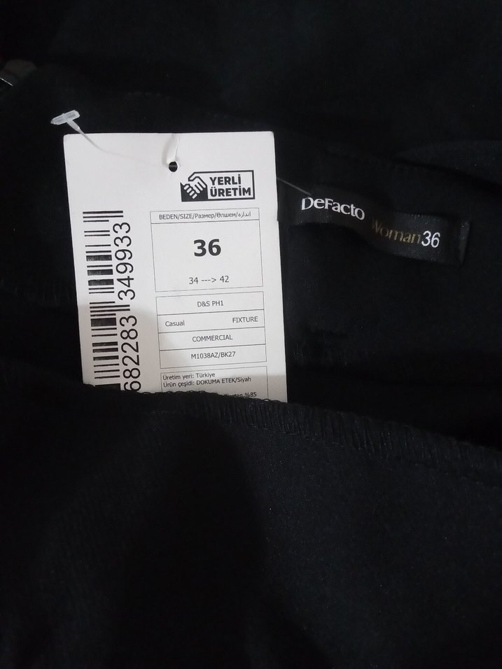 Siyah Kemerli Midi Kadın Etek - Görsel 4