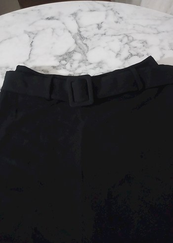 Siyah Kemerli Midi Mini Etek - Görsel 3