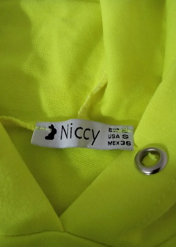 neon renkli Kapüşonlu Uzun Kollu Sweatshirt S/M uyumlu - Görsel 2