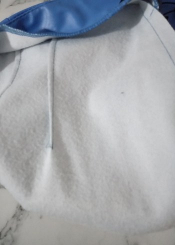 Mavi Parlak Kadın deri Kumaş Pantolon - Görsel 4